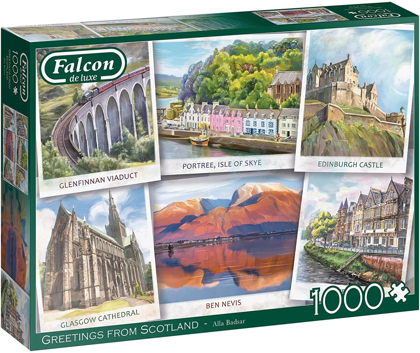 Greetings From Scotland – 1000 Piece Jigsaw Puzzle (Falcon De Luxe)