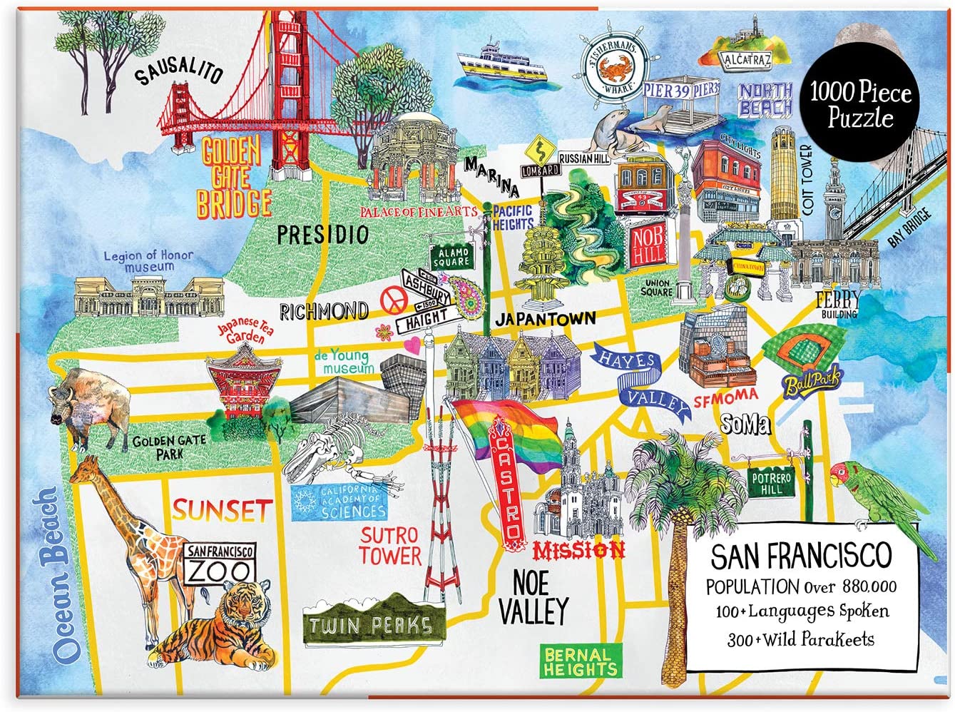 San Francisco – 1000 Piece Jigsaw Puzzle (Galison)