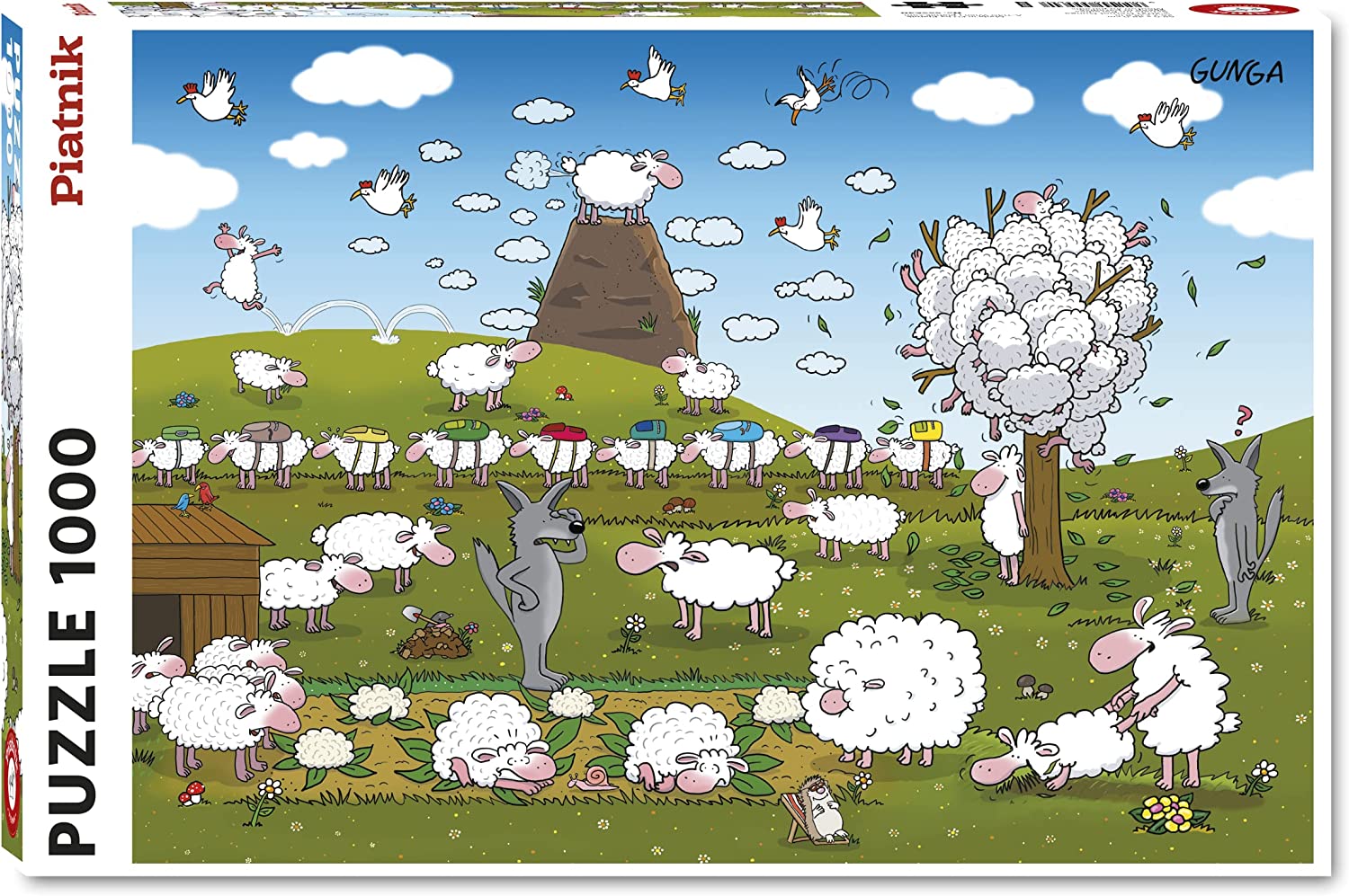 Sheep on Paradise – 1000 Piece Jigsaw Puzzle (Piatnik)
