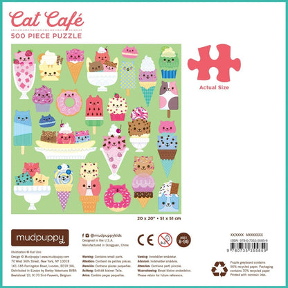Galison - Cat Cafe - 500 Piece Jigsaw Puzzle