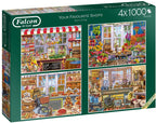 Your Favourite Shops – 4 x 1000 Piece Jigsaw Puzzles (Falcon De Luxe)