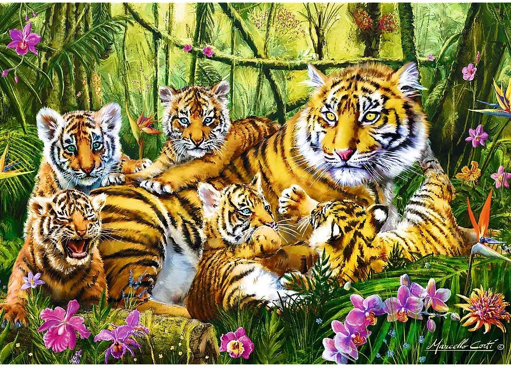 The Tiger Family – 500 Piece Jigsaw Puzzle (Trefl)