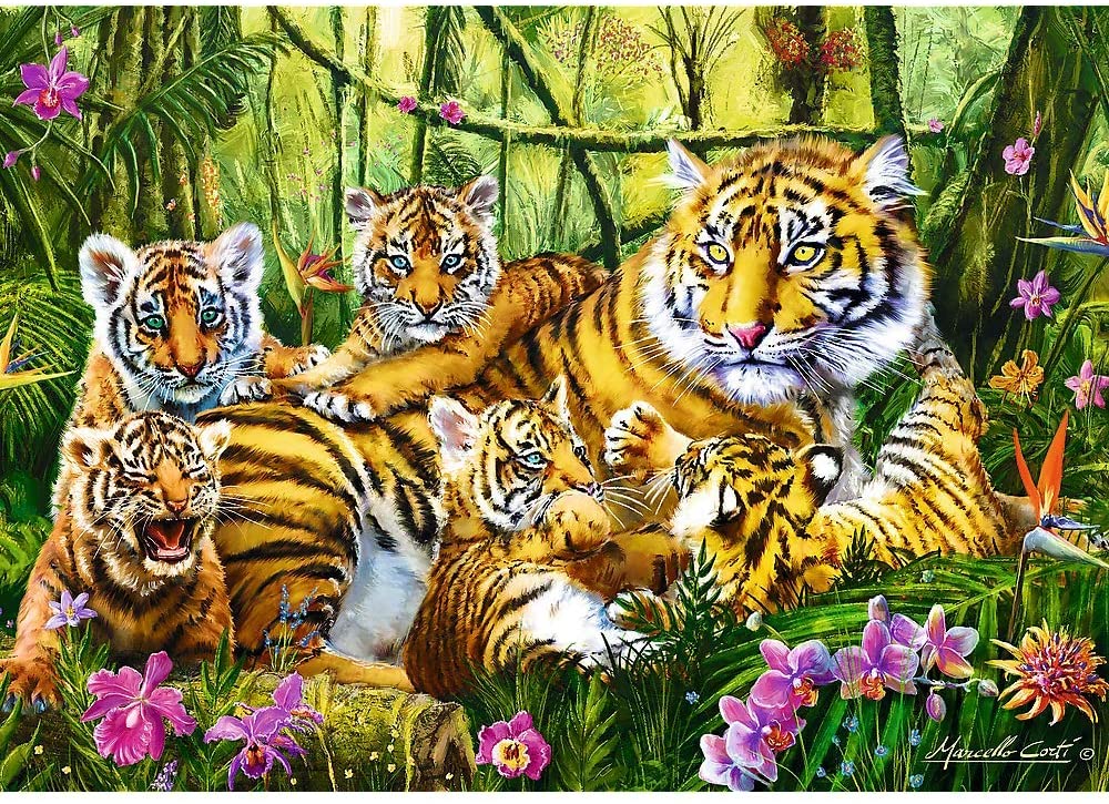 Trefl - The Tiger Family - 500 piece jigsaw puzzle