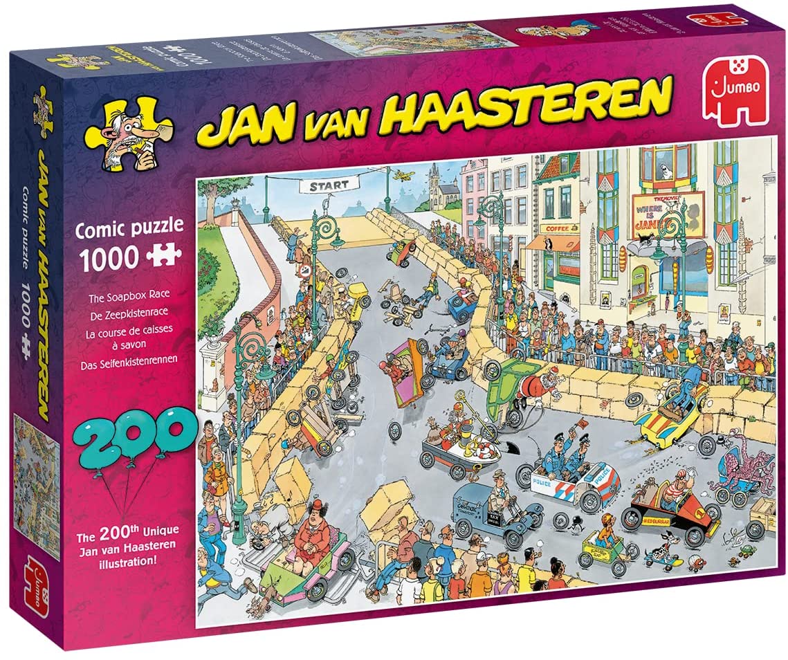 The Soapbox Race by Jan Van Haasteren – 1000 Piece Jigsaw Puzzle (Jan Van Haasteren)