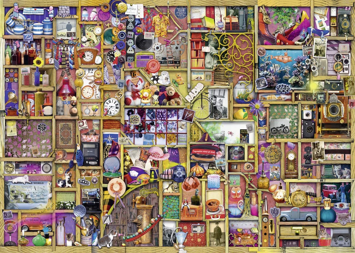 The Curious Number 6 Collector?s Cupboard – 1000 Piece Jigsaw Puzzle (Ravensburger)