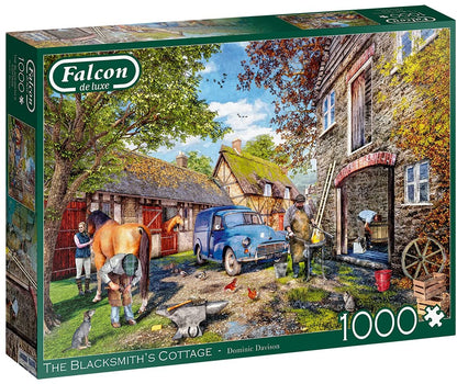 Falcon De Luxe - The Blacksmiths Cottage - 1000 Piece Jigsaw Puzzle