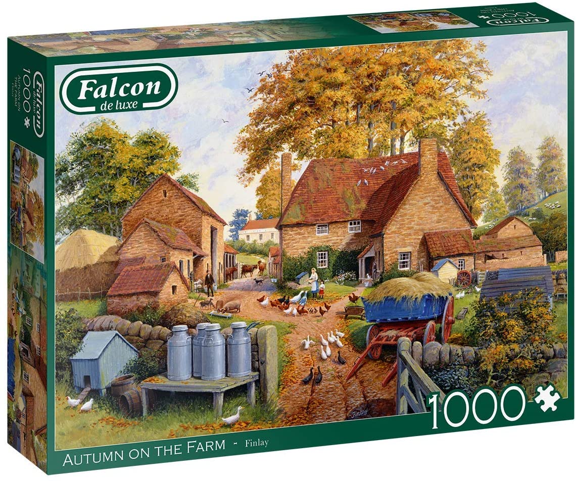 Falcon De Luxe - Autumn On The Farm - 1000 Piece Jigsaw Puzzle