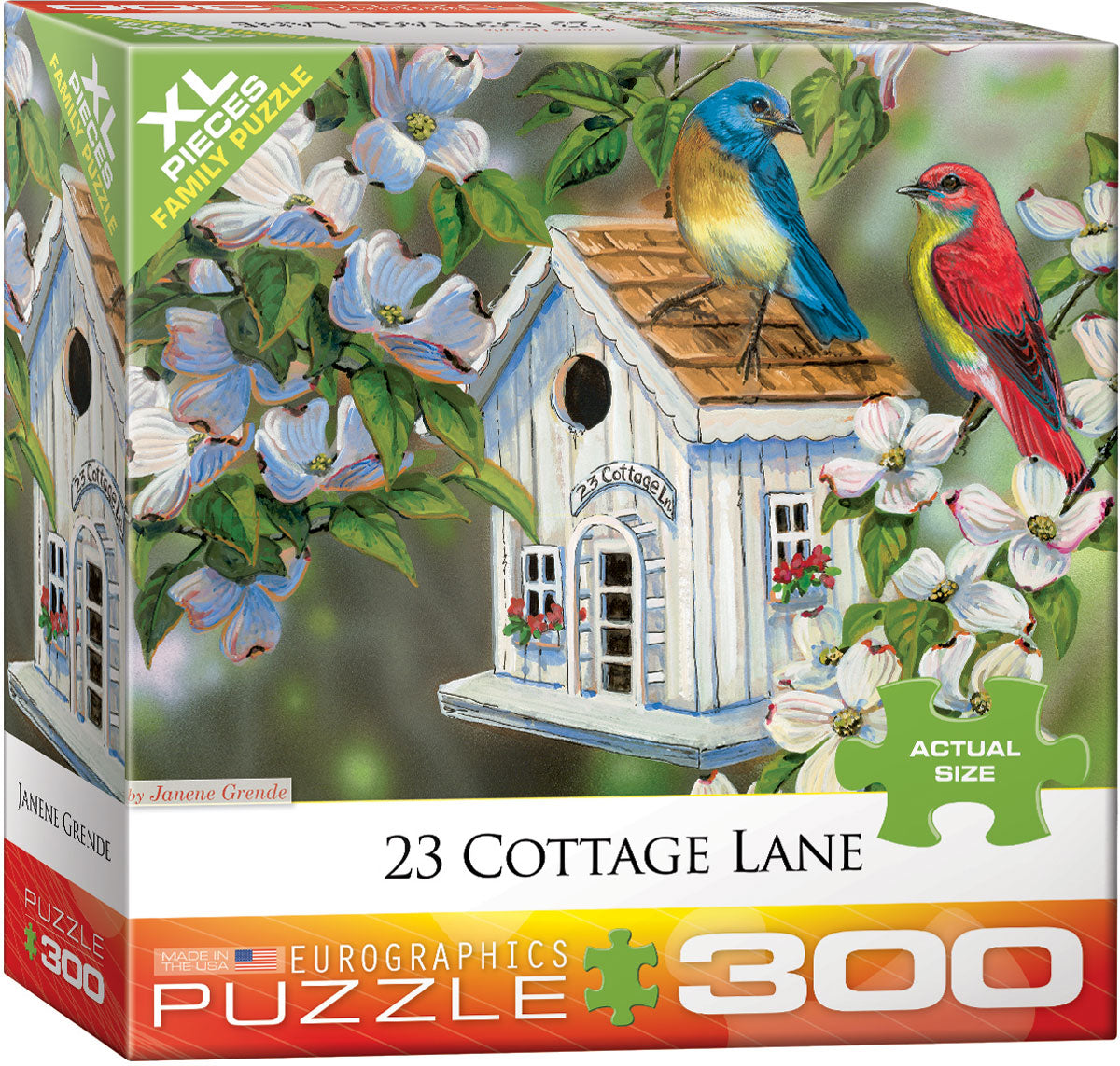 Eurographics 8300-0601 Janine Grende: 23 Cottage Lane 300 Piece Jigsaw Puzzle