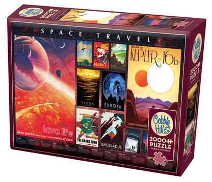 Cobble Hill - Space Travel Posters - 2000 Piece Jigsaw Puzzle