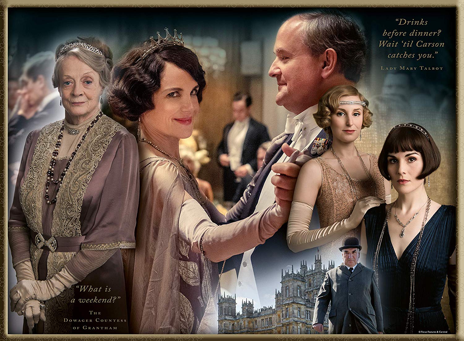 Ravensburger 16422 Downton Abbey Movie 500pc Jigsaw Puzzle