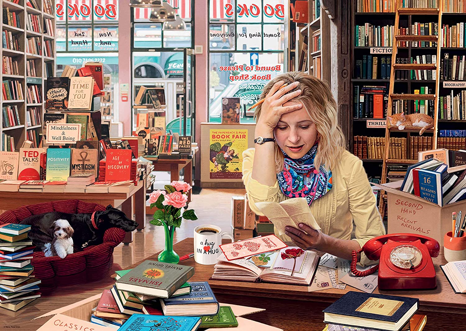 The Bemused Bookseller – 1000 Piece Jigsaw Puzzle (Ravensburger)