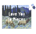 Knock Knock Love You to Pieces Message Puzzle – Jigsaw Puzzle (Galison)