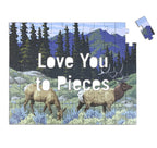 Knock Knock Love You to Pieces Message Puzzle – Jigsaw Puzzle (Galison)