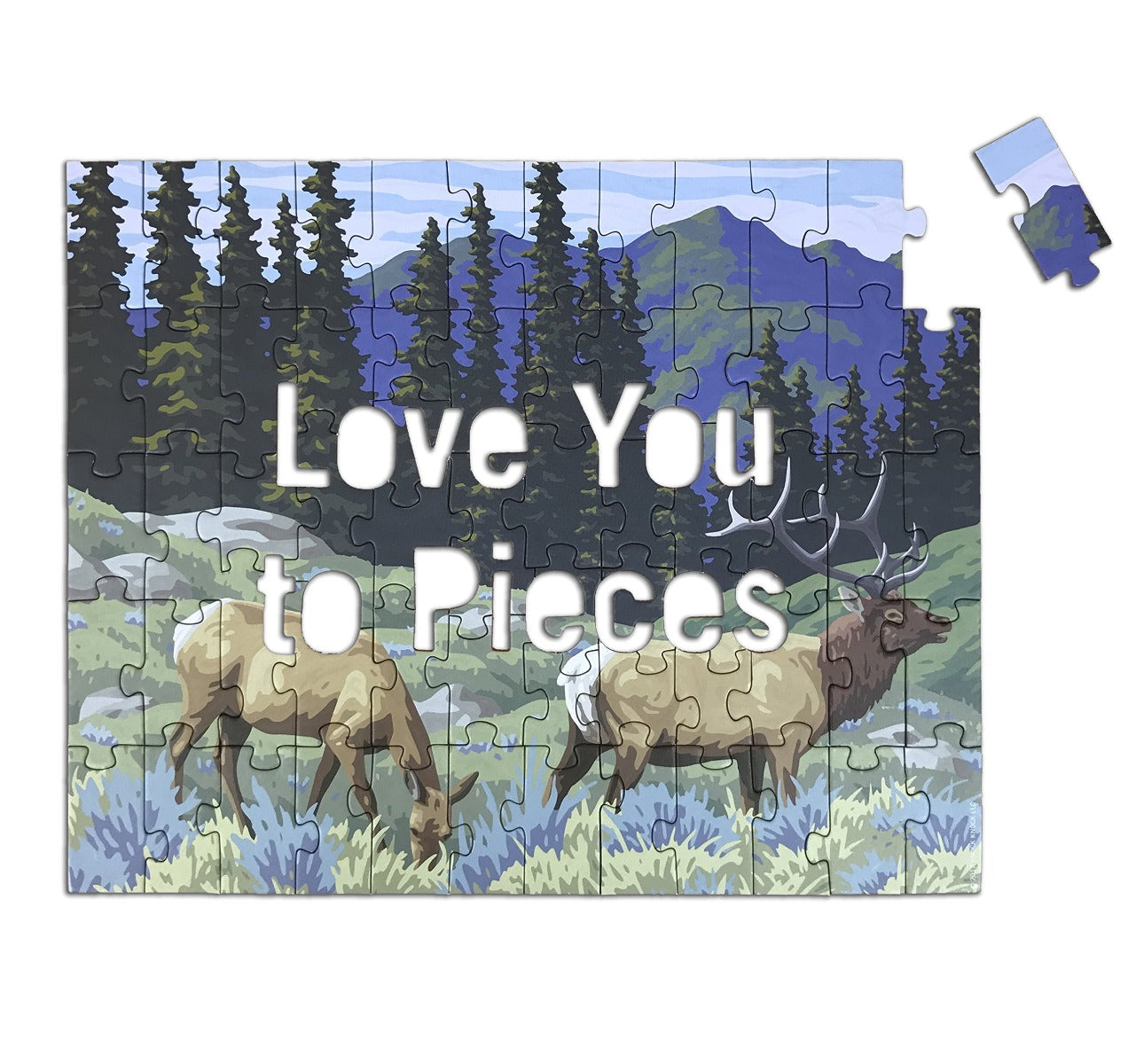 Knock Knock Love You to Pieces Message Puzzle – Jigsaw Puzzle (Galison)