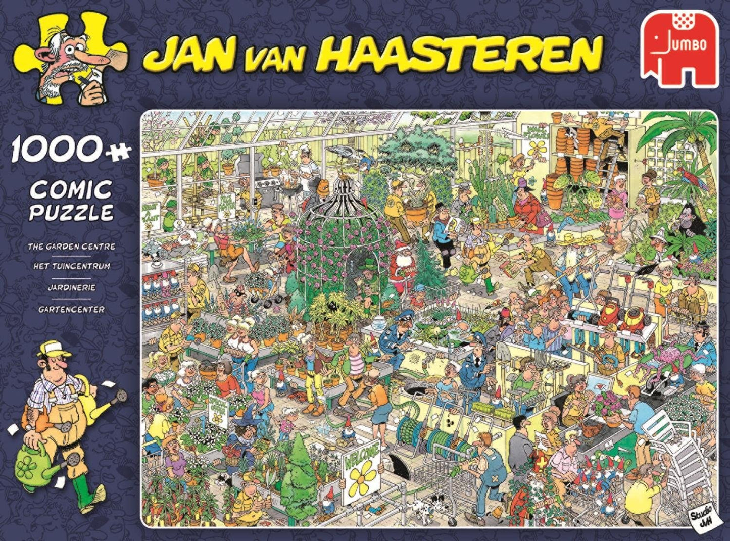 Jan Van Haasteren - The Garden Centre - 1000 Piece Jigsaw Puzzle