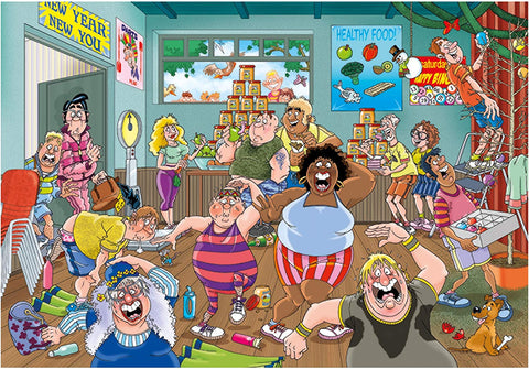 Wasgij Original 36: New Year Resolutions! – 1000 Piece Jigsaw Puzzle (Wasgij)