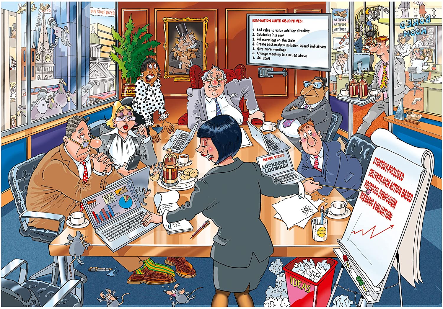 Wasgij Destiny 24: Business As Usual – 1000 Piece Jigsaw Puzzle (Wasgij)