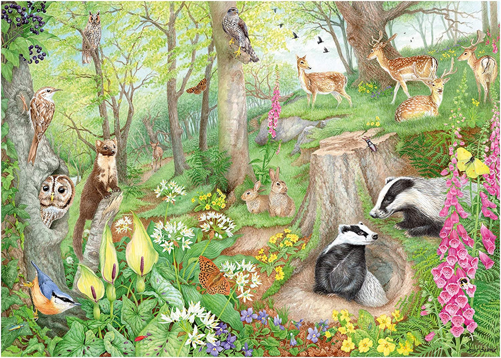 Woodland Wildlife – 1000 Piece Jigsaw Puzzle (Falcon De Luxe)