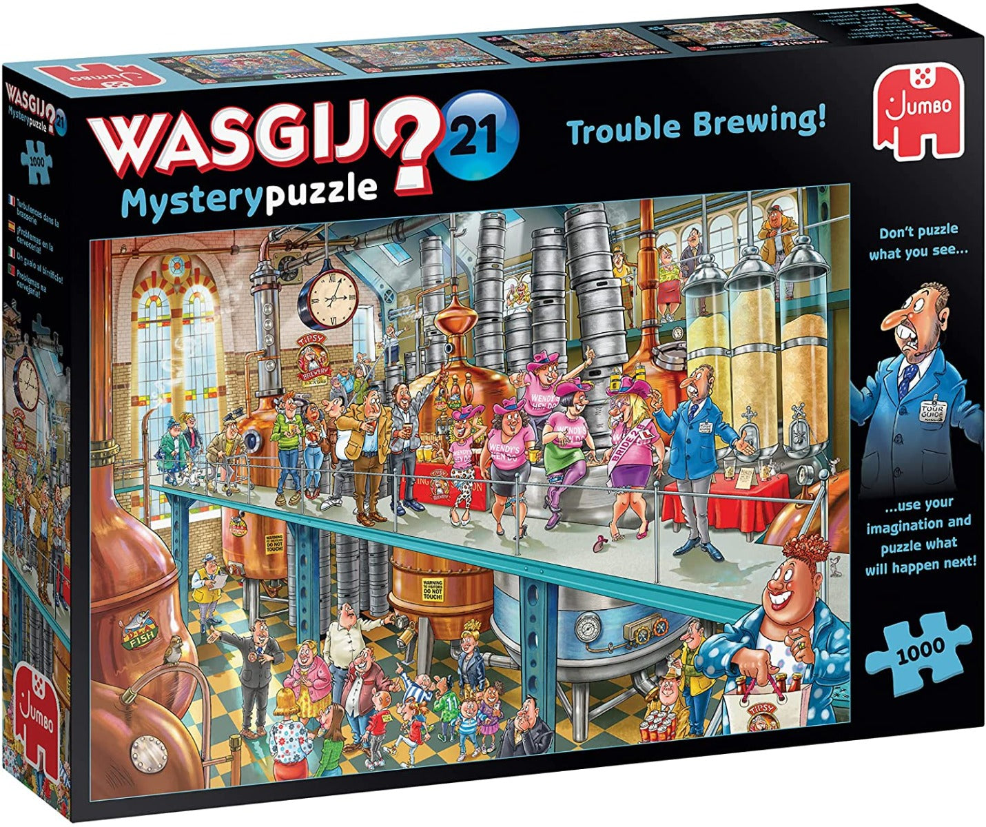 Wasgij Mystery 21: Trouble Brewing! – 1000 Piece Jigsaw Puzzle (Wasgij)