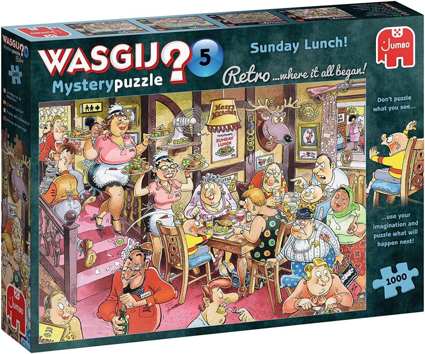 Wasgij Retro 5 - Sunday Lunch! - 1000 Piece Jigsaw Puzzle