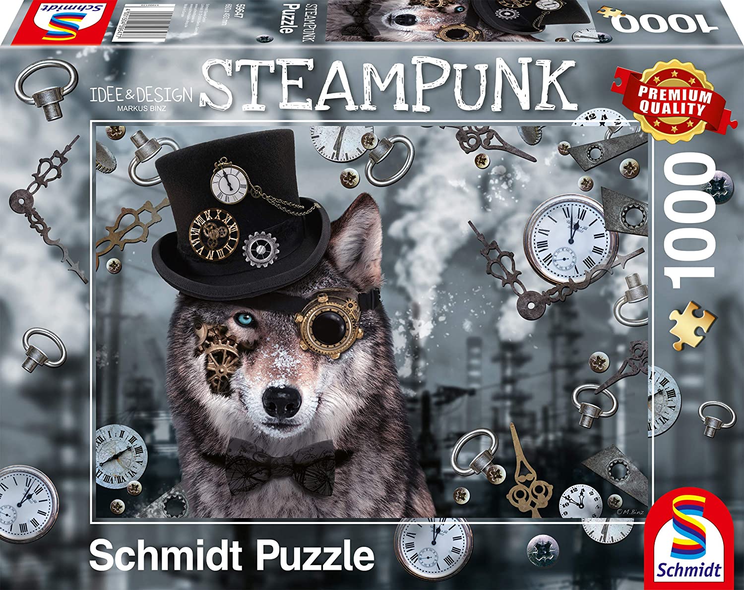 Steampunk Wolf – 1000 Piece Jigsaw Puzzle (Schmidt)