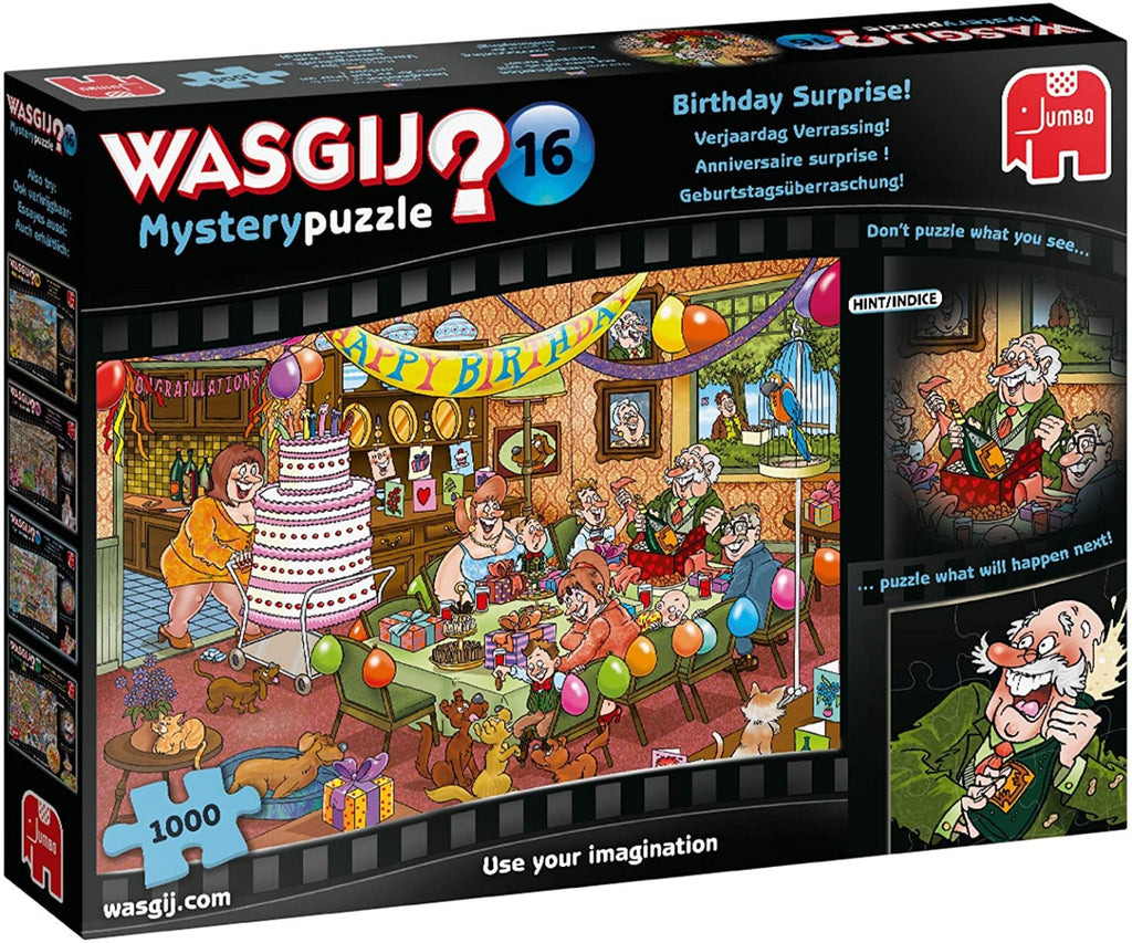 Wasgij Mystery 16: Birthday Surprise – 1000 Piece Jigsaw Puzzle (Wasgij)