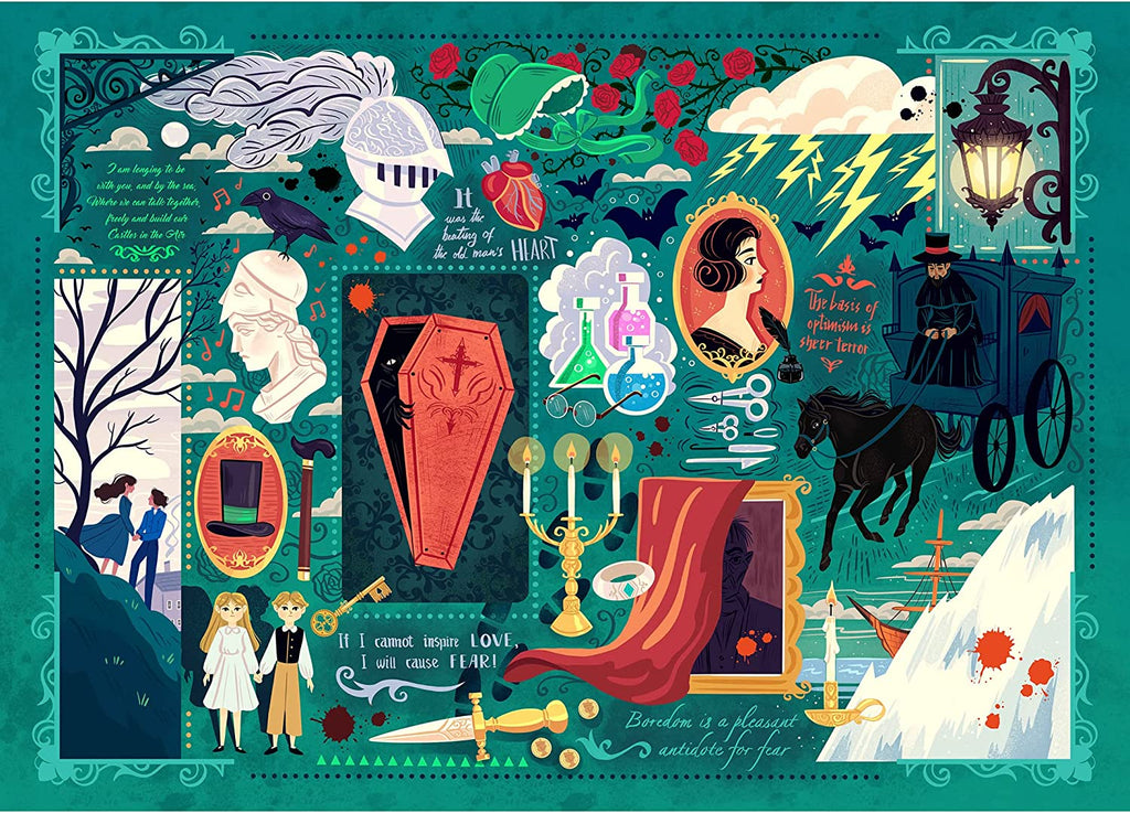 Gothic Novels: Book Club – 1000 Piece Jigsaw Puzzle (Gibsons)