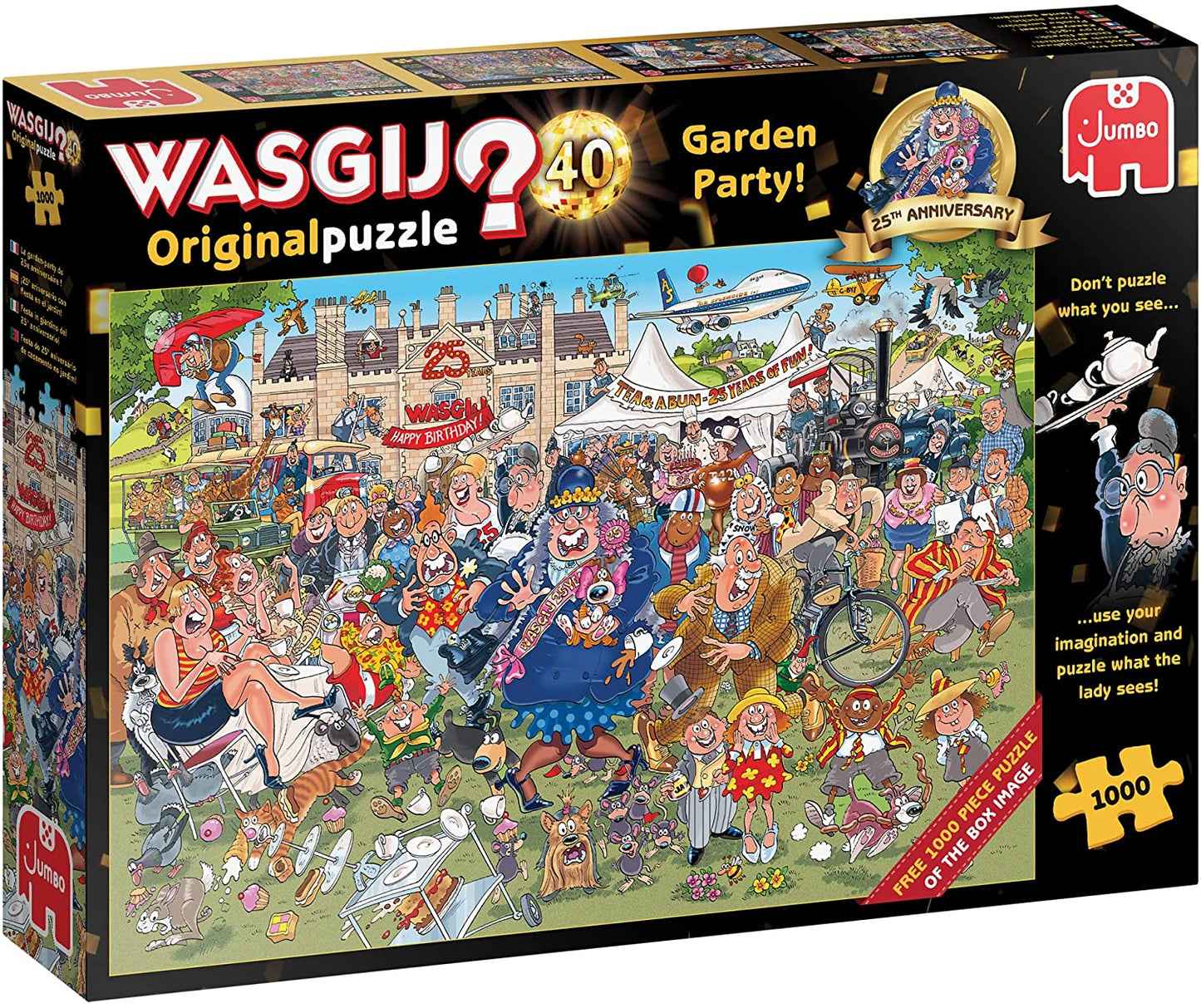 Wasgij Original 40 - 25th Anniversary - The Garden Party - 2 x1000 Piece Jigsaw Puzzle