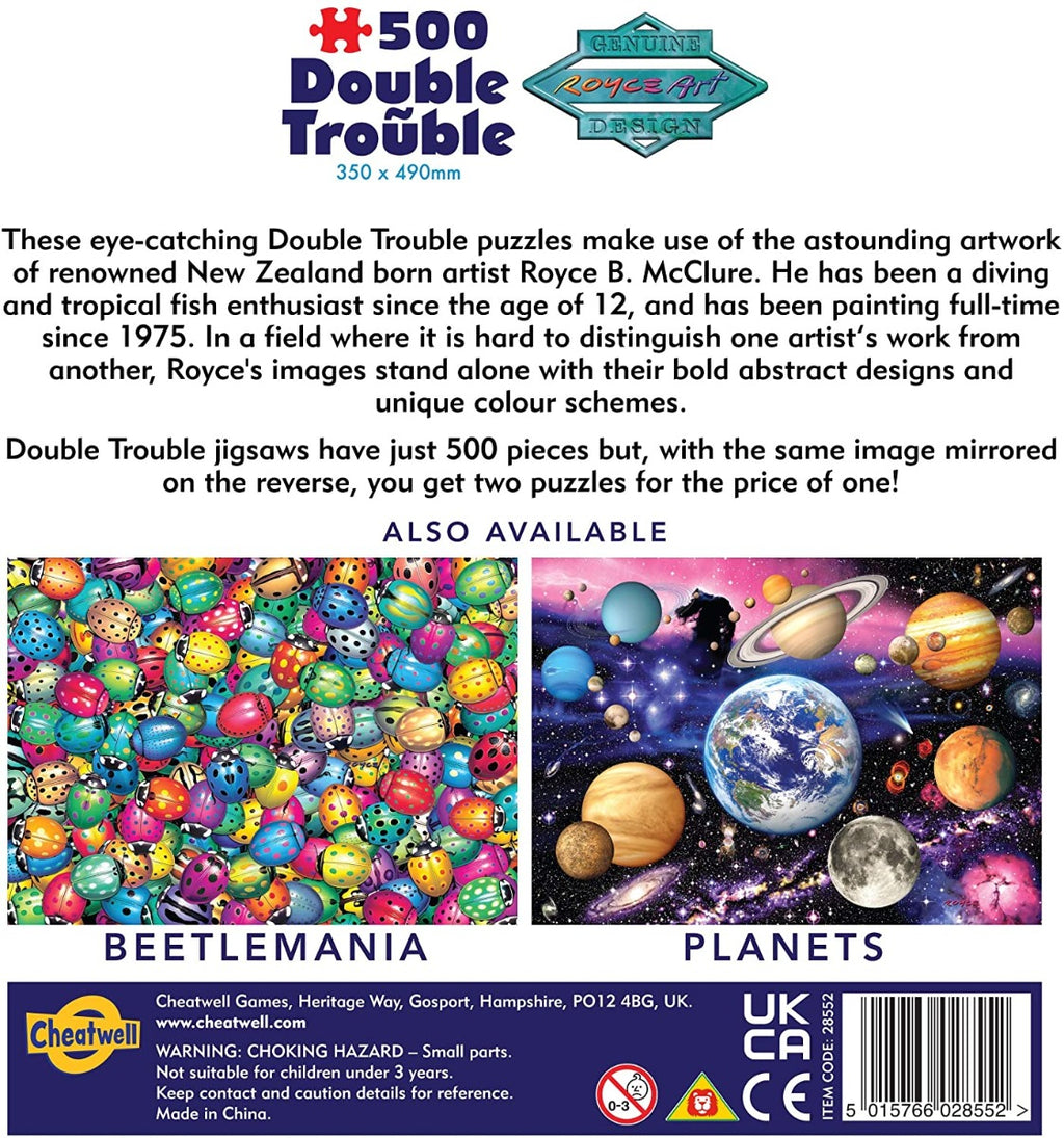 Double Trouble Dolphins – 500 Piece Jigsaw Puzzle (Cheatwell Games)