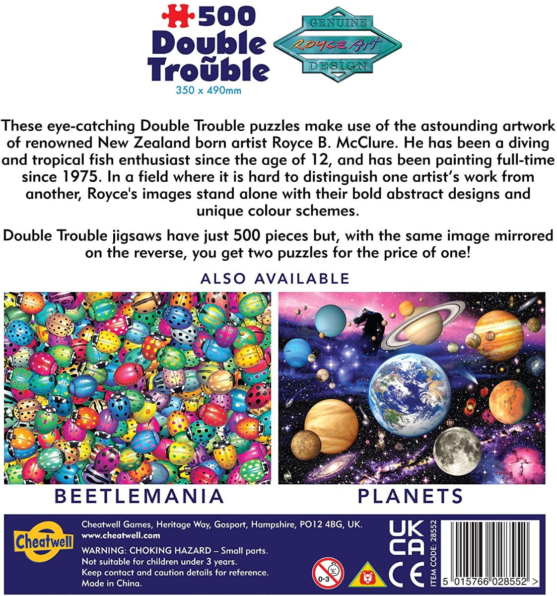 Double Trouble Dolphins – 500 Piece Jigsaw Puzzle (Cheatwell Games)