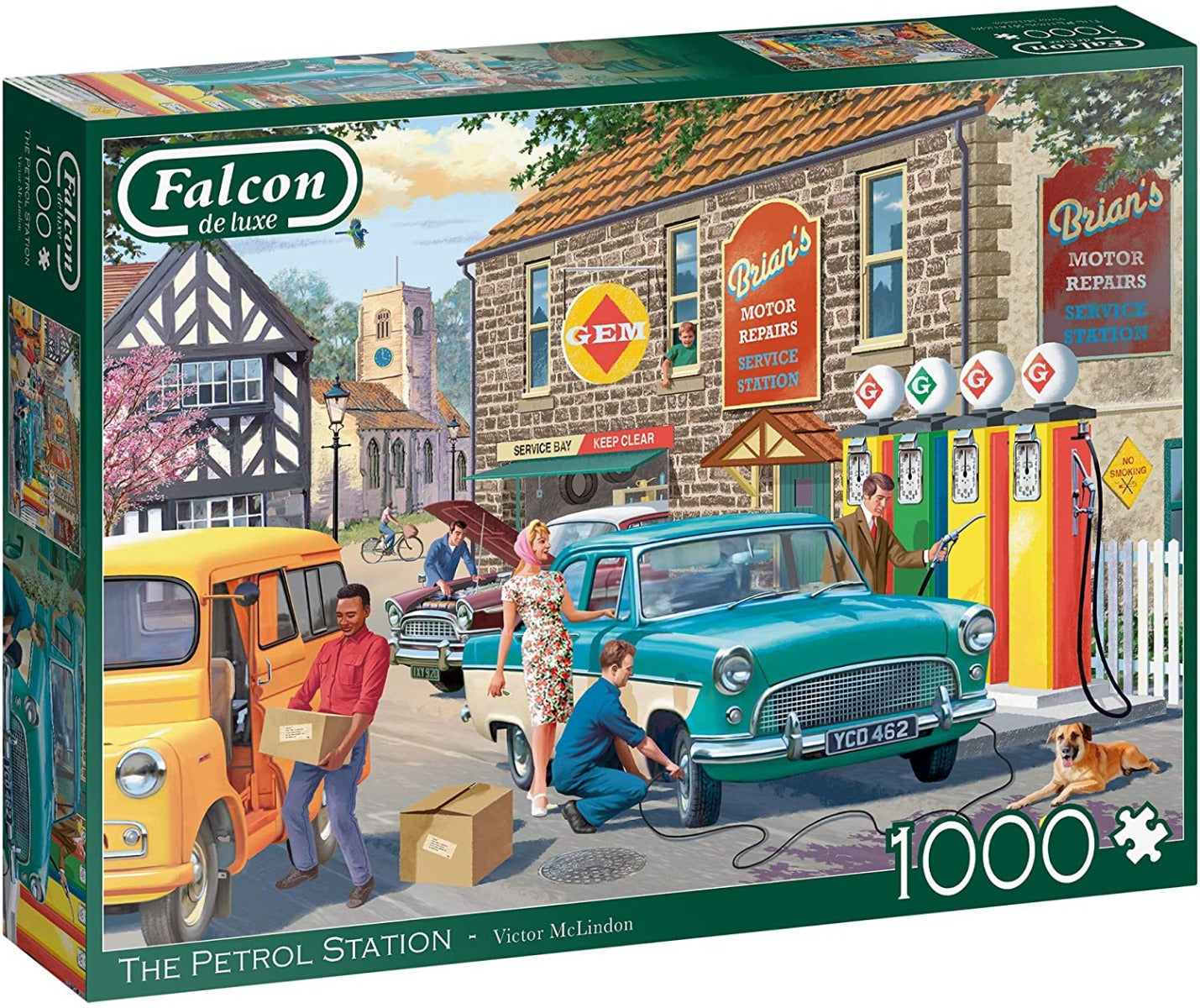 The Petrol Station – 1000 Piece Jigsaw Puzzle (Falcon De Luxe)