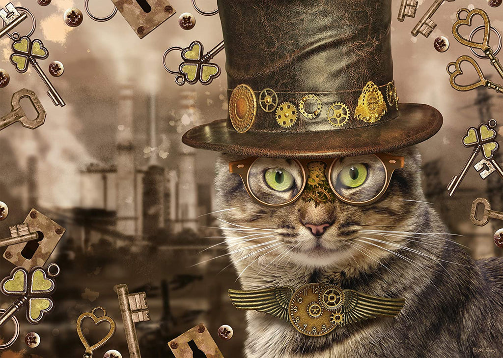 Steampunk Cat – 1000 Piece Jigsaw Puzzle (Schmidt)