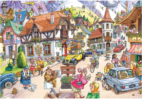 Wasgij Mystery 20: Mountain Mayhem! – 1000 Piece Jigsaw Puzzle (Wasgij)