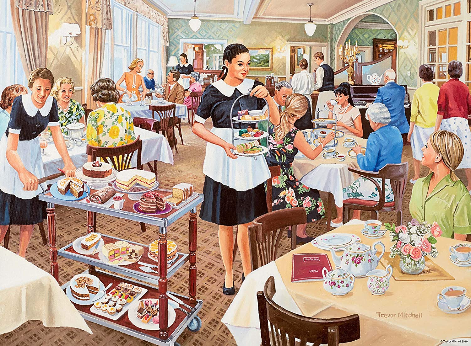 Happy Days at Work: The Waitress – 500 Piece Jigsaw Puzzle (Ravensburger)