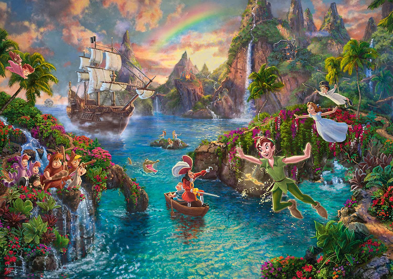 Peter Pan by Thomas Kinkade – 1000 Piece Jigsaw Puzzle (Schmidt)