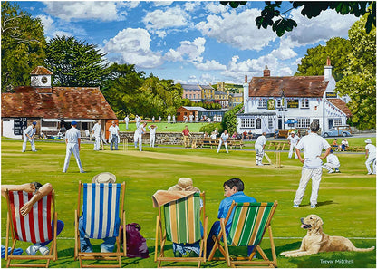 Falcon De Luxe - The Village Sporting Greens - 2 x 1000 Piece Jigsaw Puzzles
