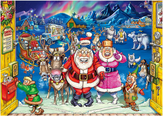 Wasgij - Christmas 17 Elf Inspection - 2 x 1000 Piece Jigsaw Puzzles