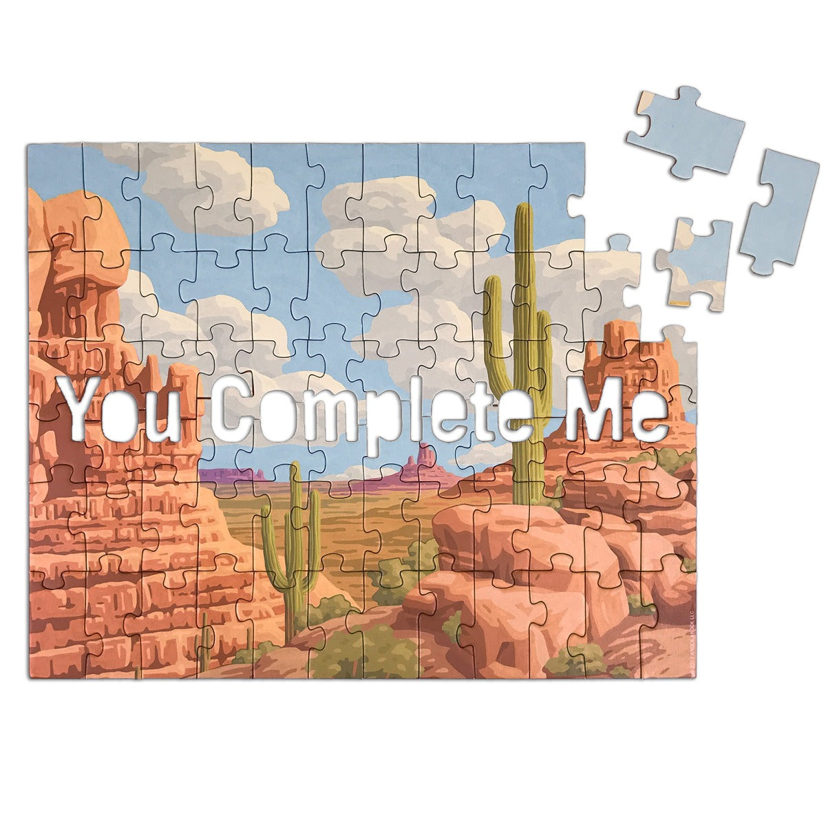 Knock Knock You Complete Me Message Puzzle – Jigsaw Puzzle (Galison)