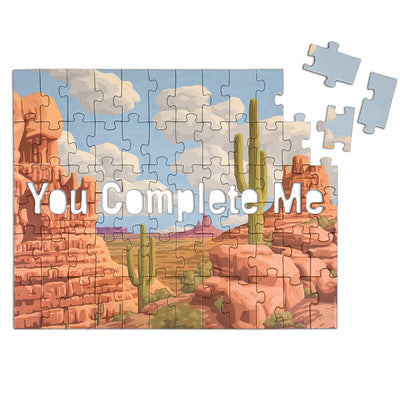 Knock Knock You Complete Me Message Puzzle – Jigsaw Puzzle (Galison)