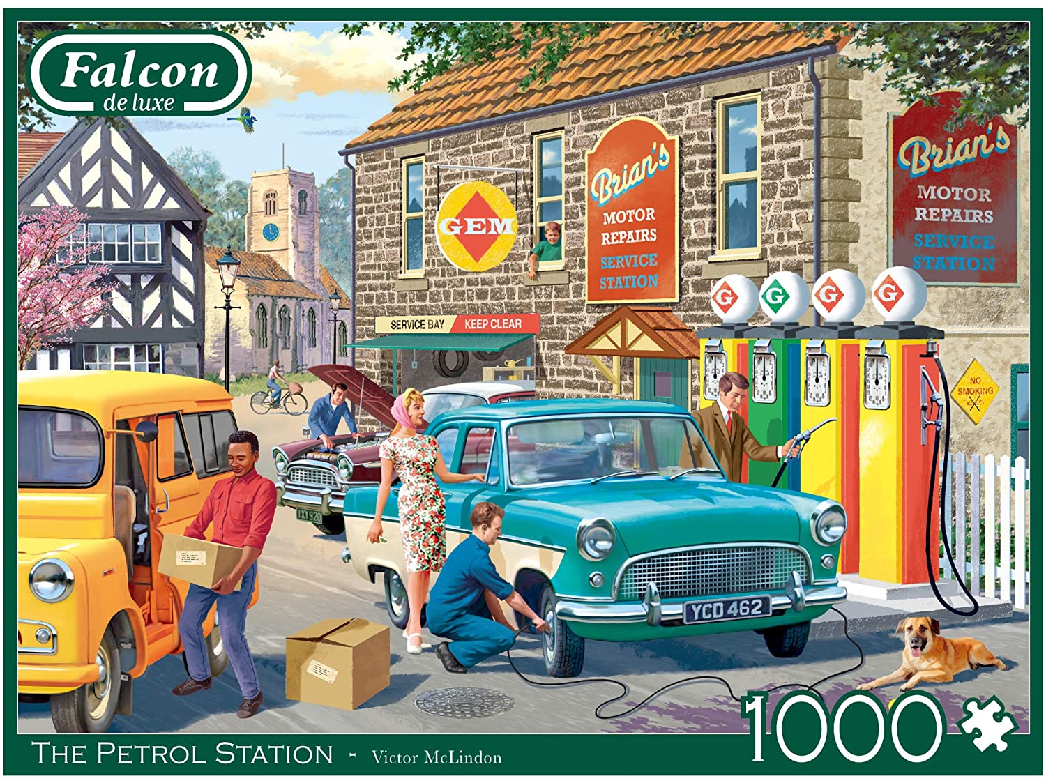 The Petrol Station – 1000 Piece Jigsaw Puzzle (Falcon De Luxe)