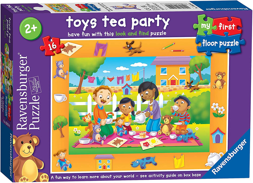 Ravensburger 3059 Tea Party My First 16 Piece Jigsaw Puzzles - Completed Puzzle