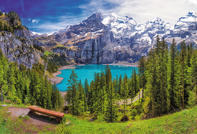 Lake Oeschinen, Switzerland – 1500 Piece Jigsaw Puzzle (Trefl)