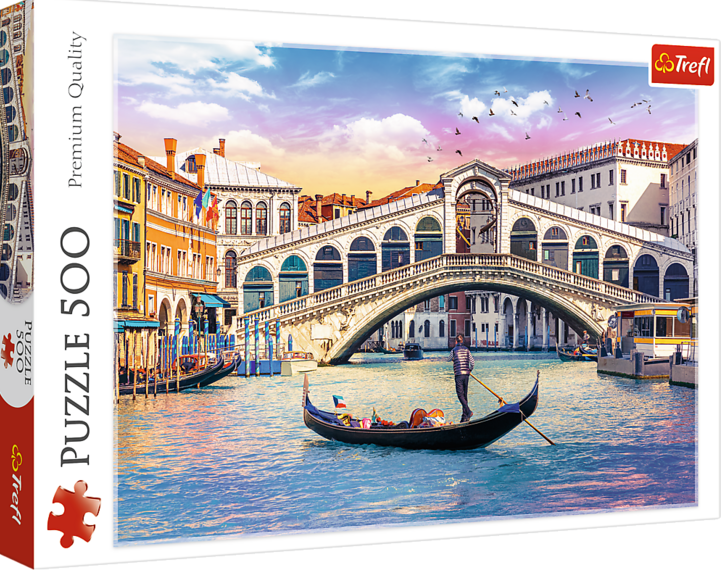Trefl - Rialrto Bridge, Venice - 500 Piece Jigsaw Puzzle
