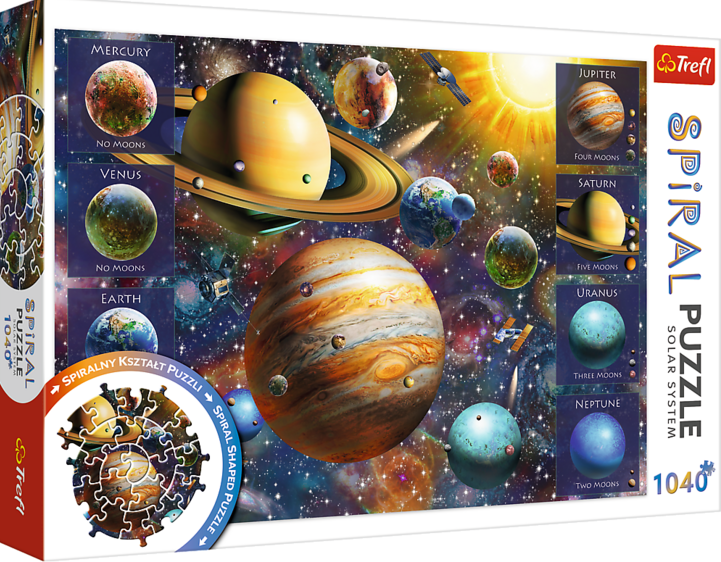 Trefl Spiral Puzzles - Solar System - 1040 Piece Spiral Jigsaw Puzzle