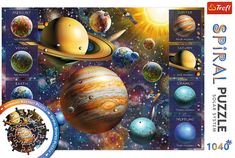 Solar System – 1040 Piece Jigsaw Puzzle (Trefl Spiral Puzzles)
