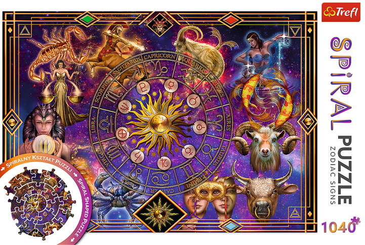 Trefl - Zodiac Signs - 1040 Piece Spiral Jigsaw Puzzle