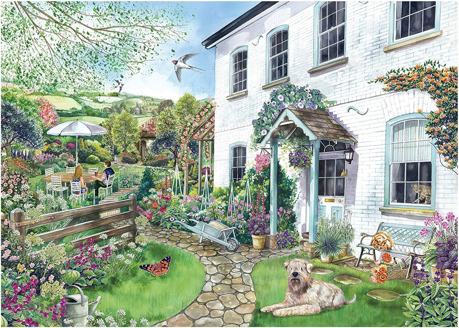 Cottage With A View – 1000 Piece Jigsaw Puzzle (Falcon De Luxe)