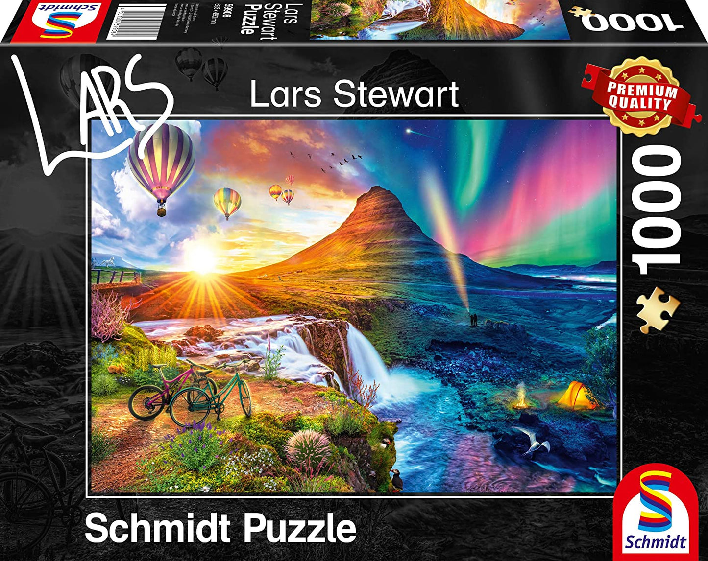 Schmidt - Lars Stewart: Iceland Night & Day - 1000 Piece Jigsaw Puzzle
