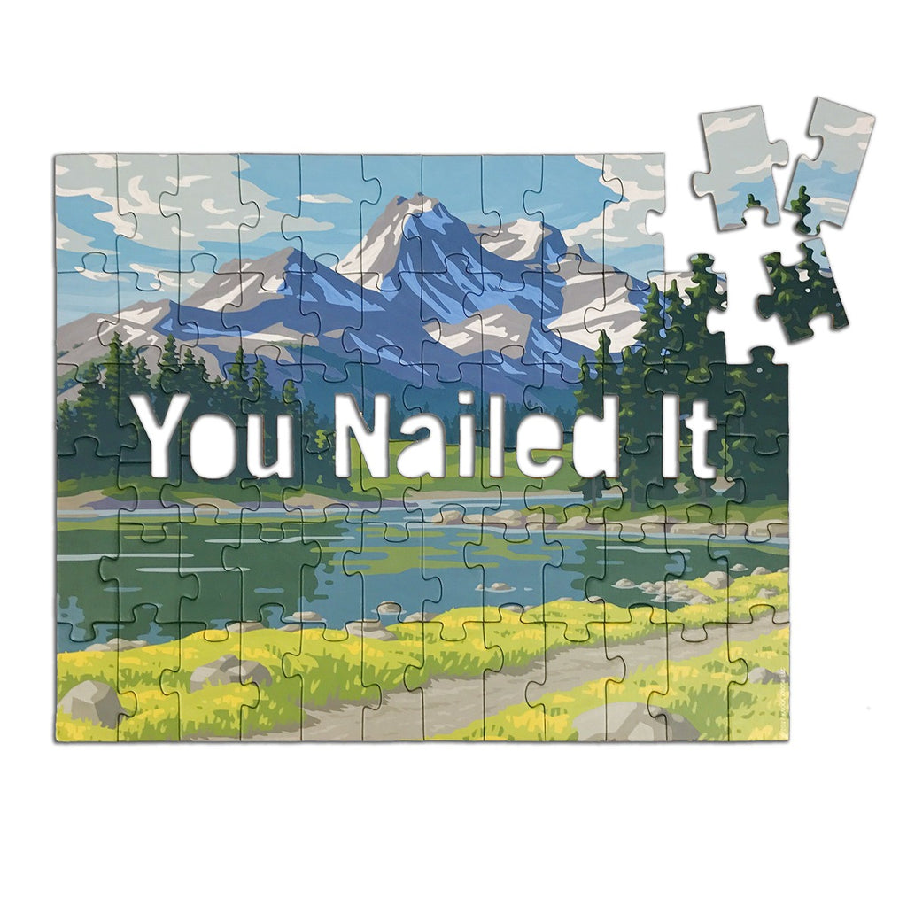 You Nailed It by Knock Knock – Message Piece Jigsaw Puzzle (Galison)