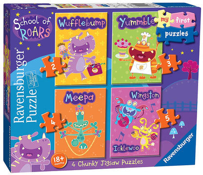 Ravensburger 3020 School Of Roars First Jigsaw Puzzles (2, 3, 4 & 5 piece)